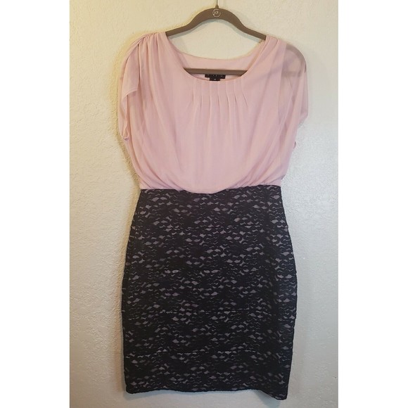 Enfocus Dresses & Skirts - Enfocus Womens Bodycon Sheath Dress Pink Black Size 14